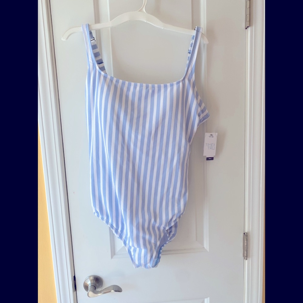 Striped one-piece swimsuit - NWT